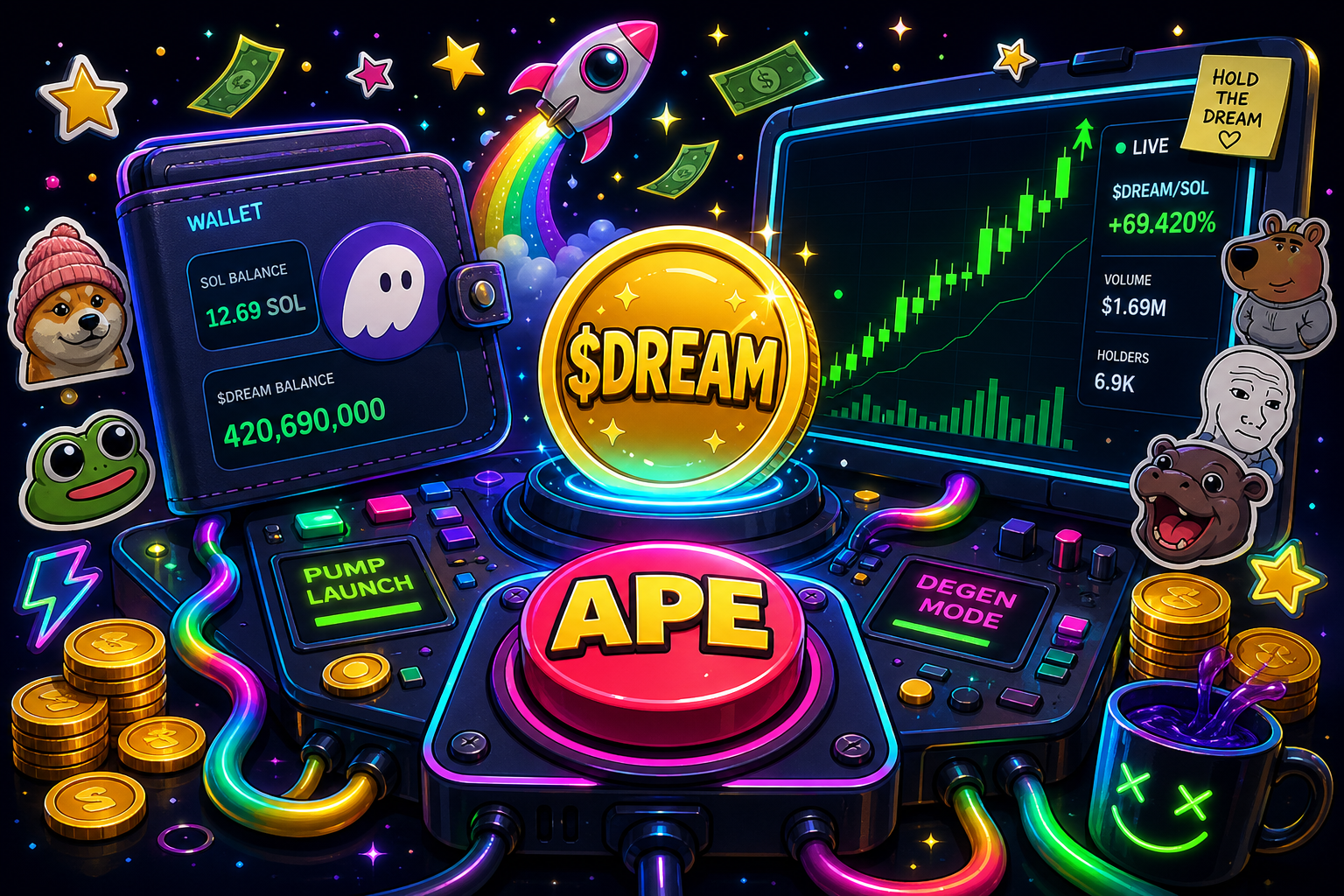 $DREAM command center meme