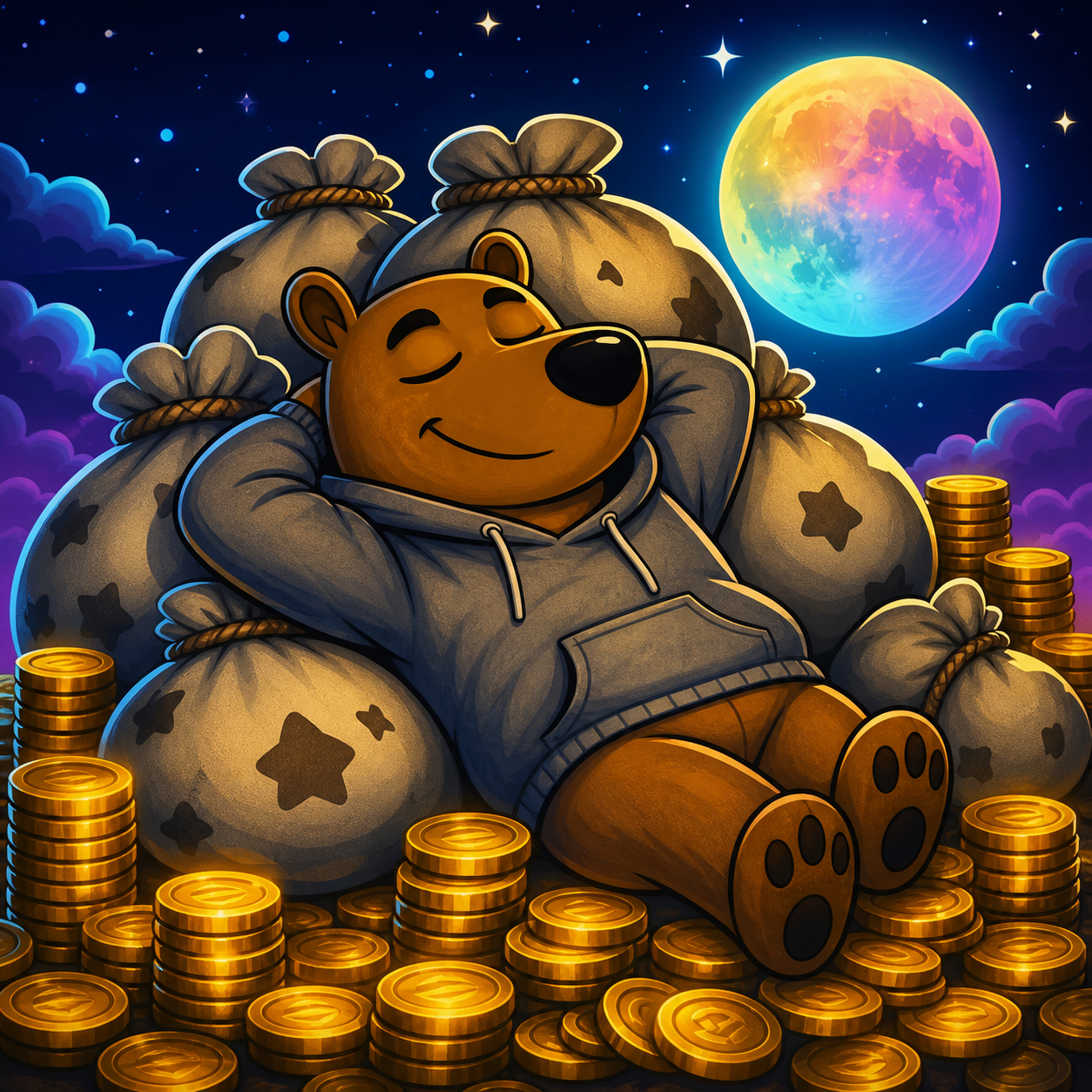$DREAM sleeping on bags meme