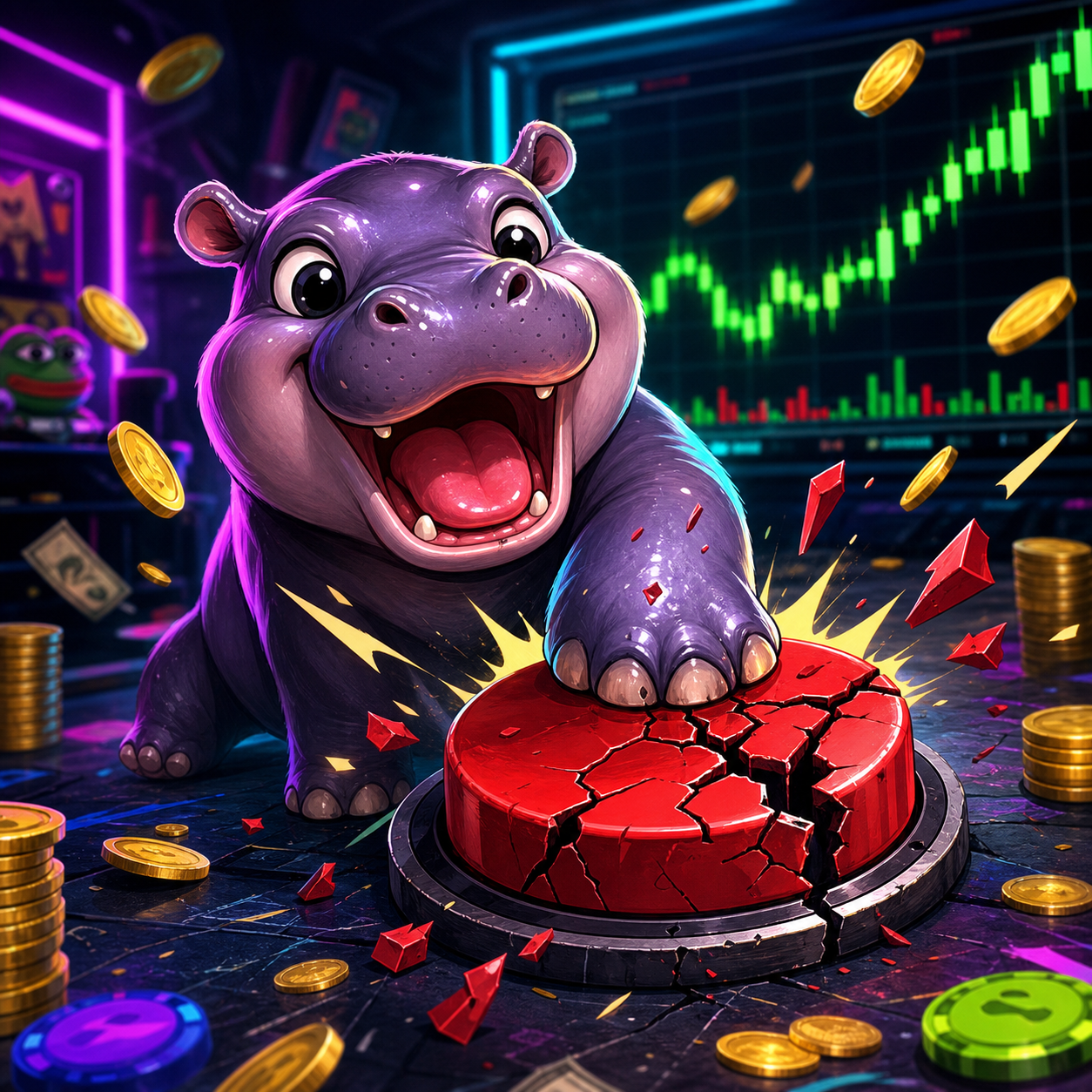 $DREAM no sell button meme