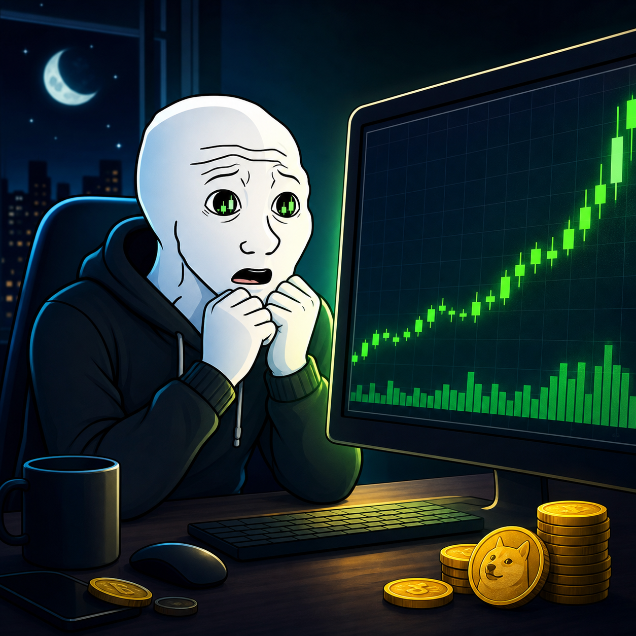 $DREAM green candle therapy meme